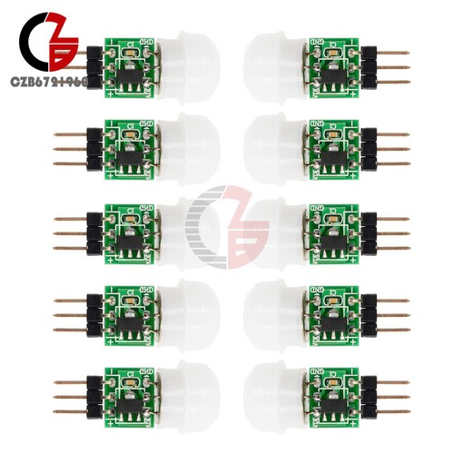 10pcs 12v pir - dc, 2.7-12v