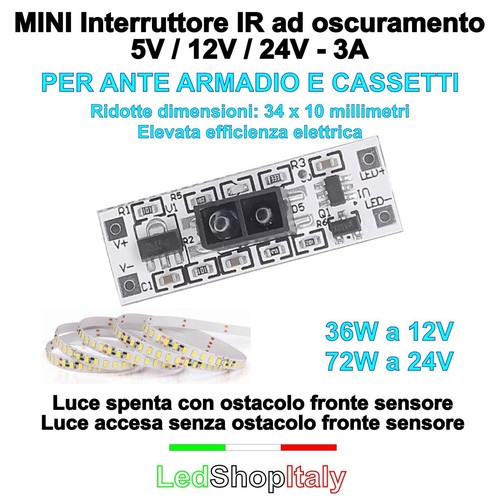 Interruttore foto sensore - ir,