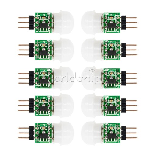 10pcs 12v pir - 2.7-12v, sensore